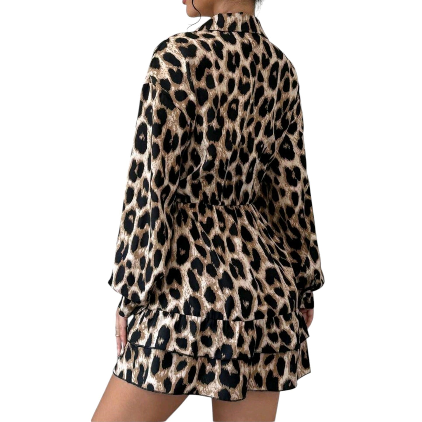 SHE leopárd mintás mini ruha