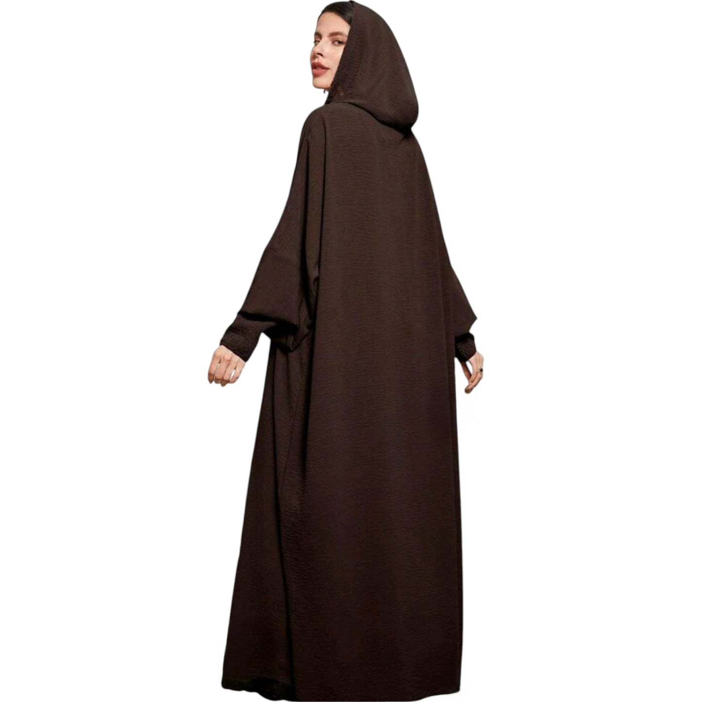SHE barna bő szabású abaya
