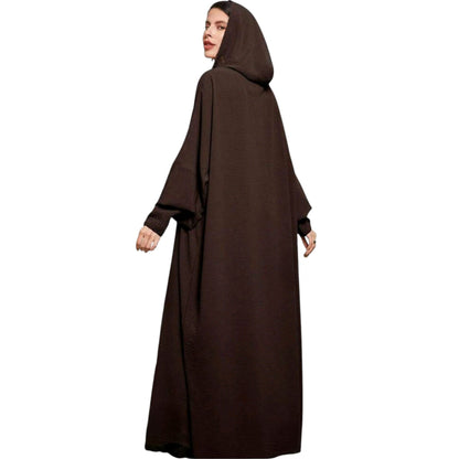 SHE barna bő szabású abaya