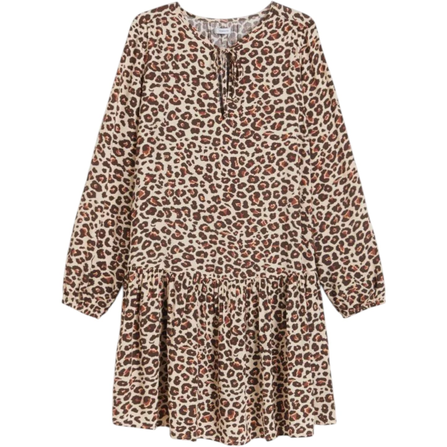 RESERVED leopárdmintás fodros mini ruha