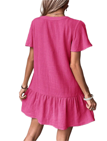 SHE pink gombos lezser ruha