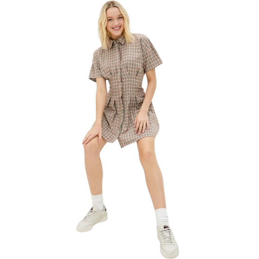 MISSGUIDED kockás ingruha