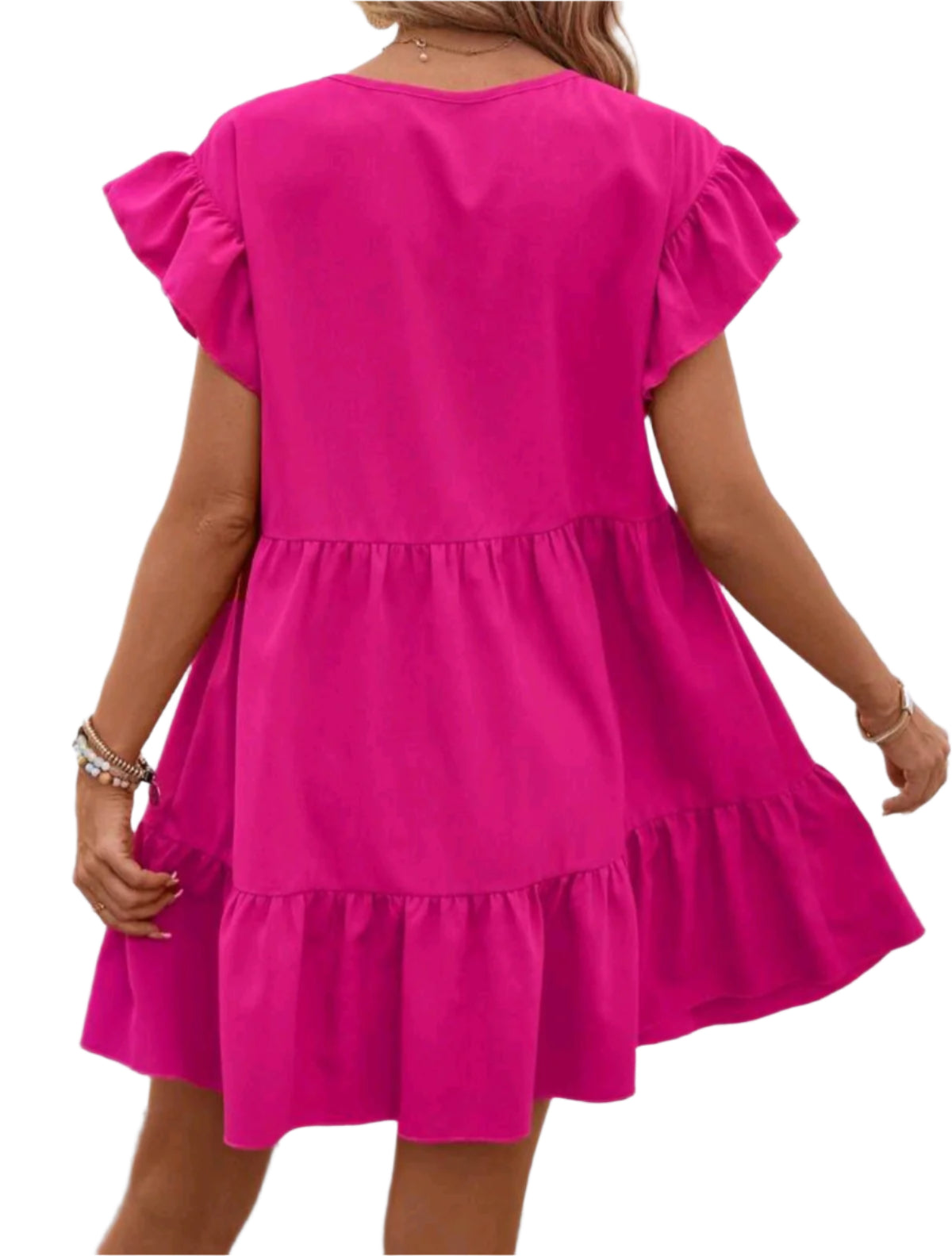 SHE pink fodros bő ruha