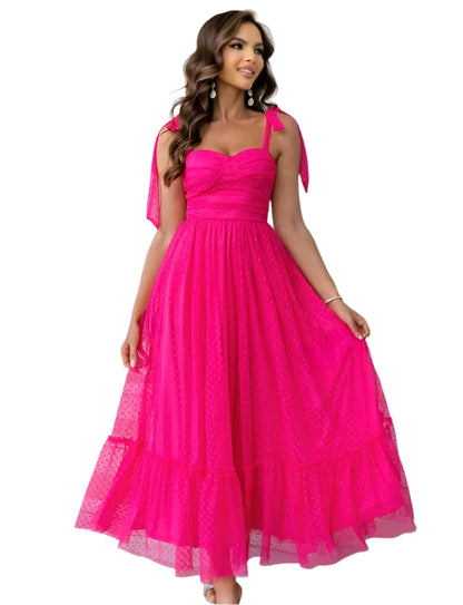 SHE pink tüll masnis maxi ruha