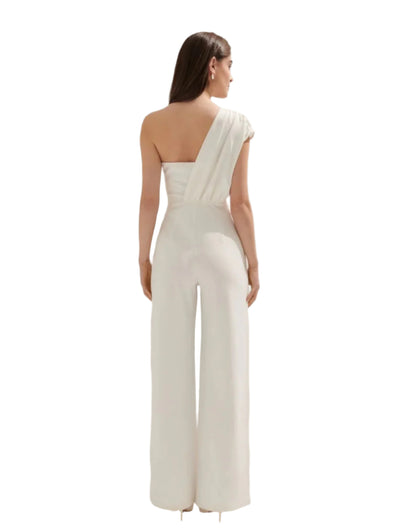 MOHITO ekrü aszimmetrikus elegáns ruha