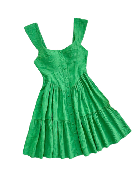 SHE zöld gombos nyári ruha