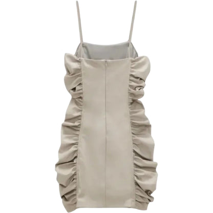 ZARA drapp ráncolt mini ruha