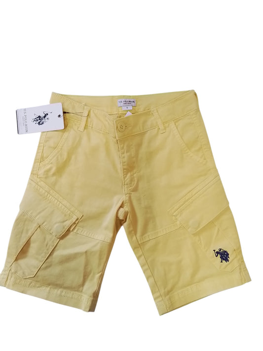 U.S. POLO ASSN sárga cargo rövidnadrág