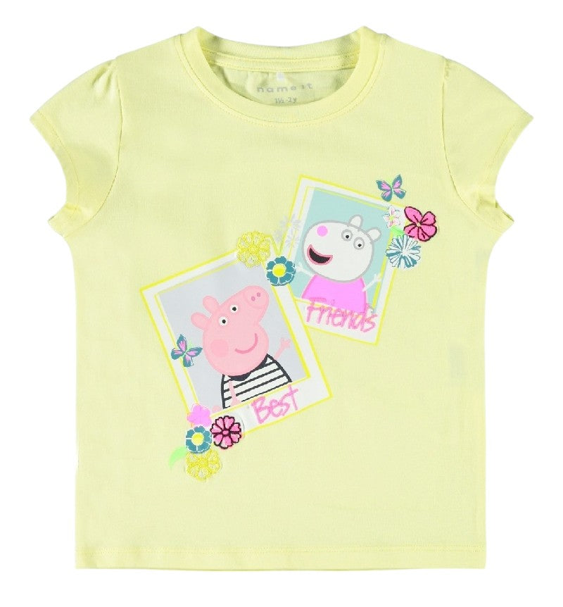 NAME IT sárga Peppa malac mintás póló