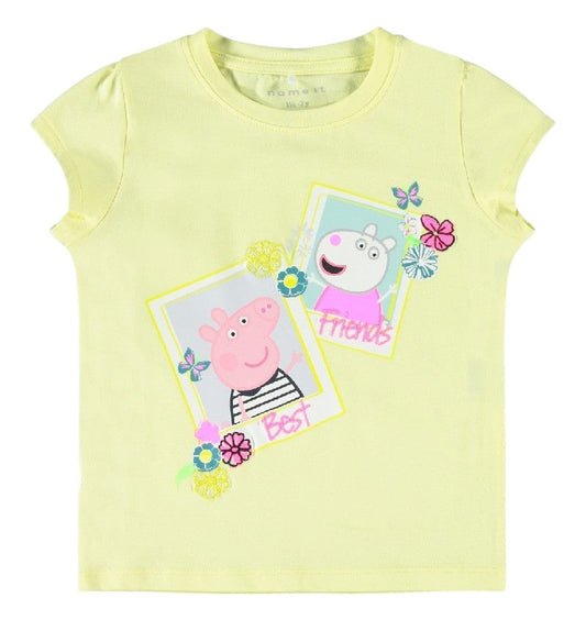 NAME IT sárga Peppa malac mintás póló