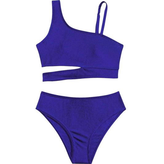 SHE lila asszimetrikus kétrészes bikini