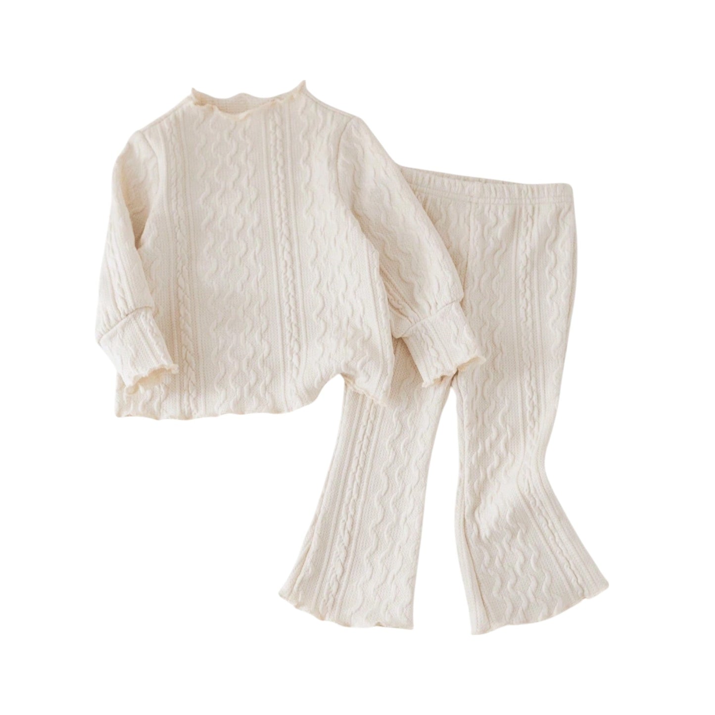 SHE bézs kötött szett