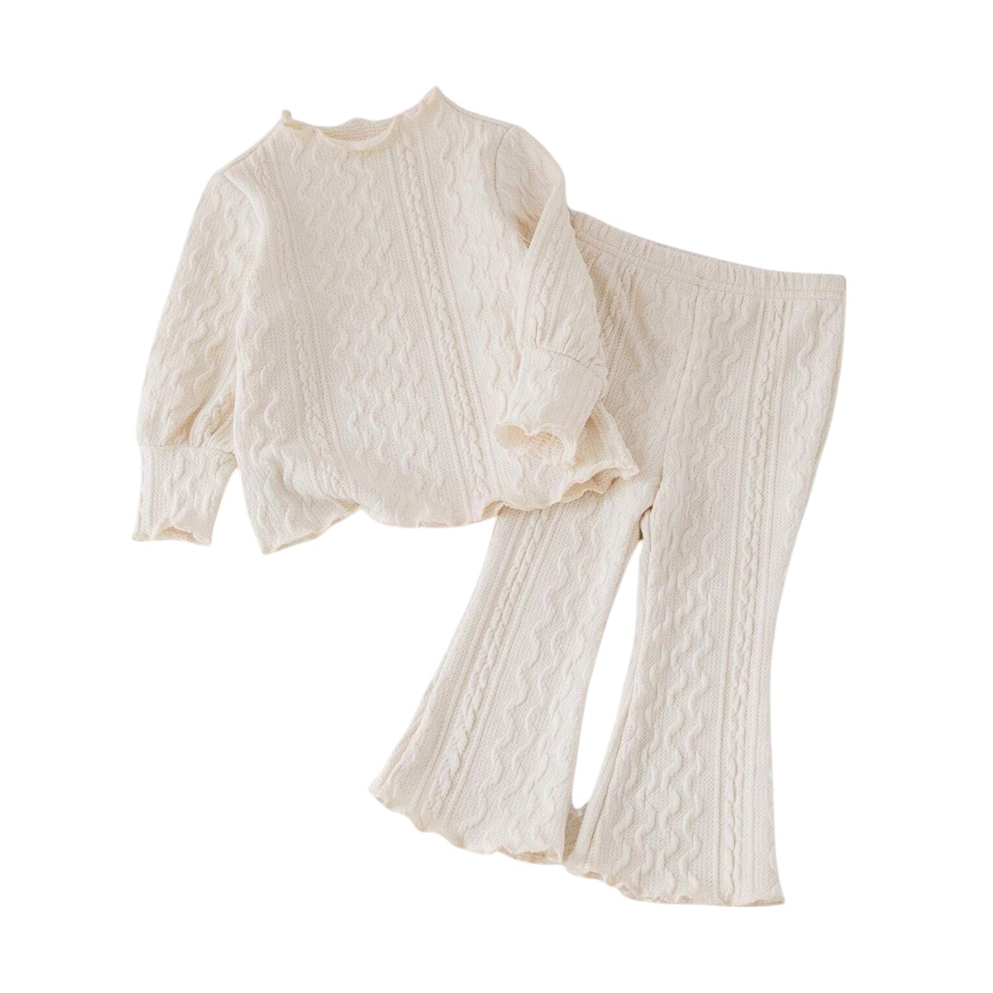 SHE bézs kötött szett