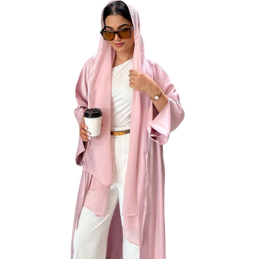 SHE rózsaszín abaya