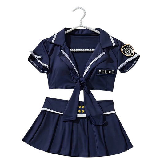 SHE kék rendőr jelmez
