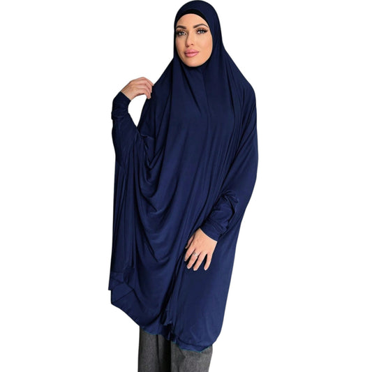 SHE sötétkék jilbab