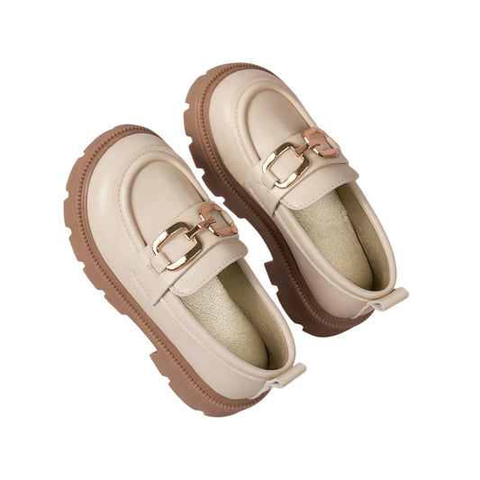 SHE bézs loafer cipő