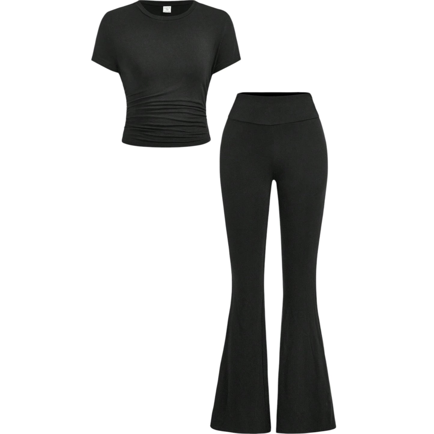 SHE fekete bordázott szett