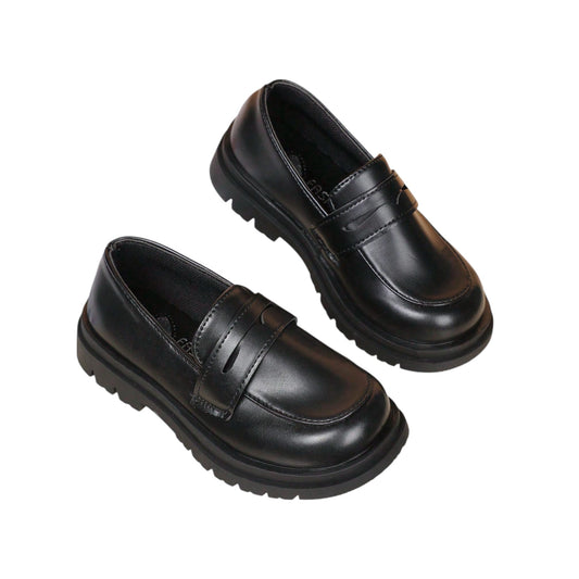 SHE fekete loafer cipő