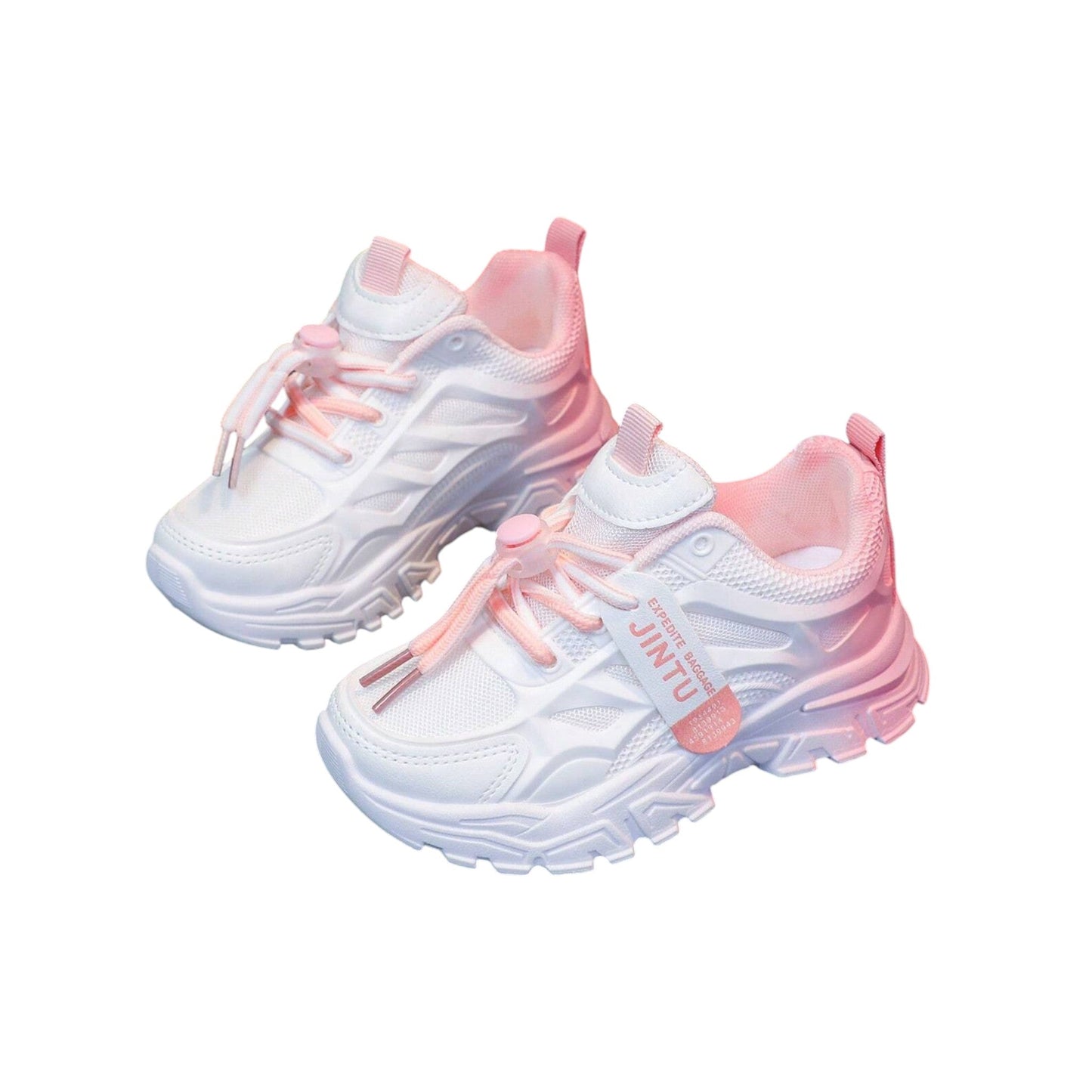 SHE fehér rózsaszín sportcipő