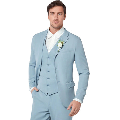 SHE világoskék slim fit öltöny