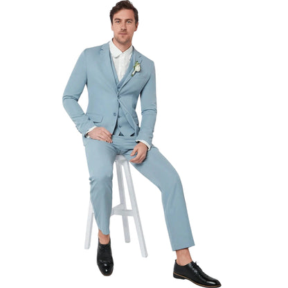 SHE világoskék slim fit öltöny