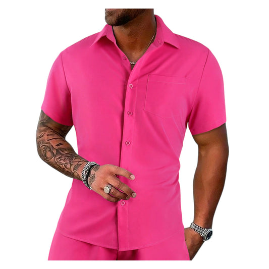 SHE pink rövid ujjú ing