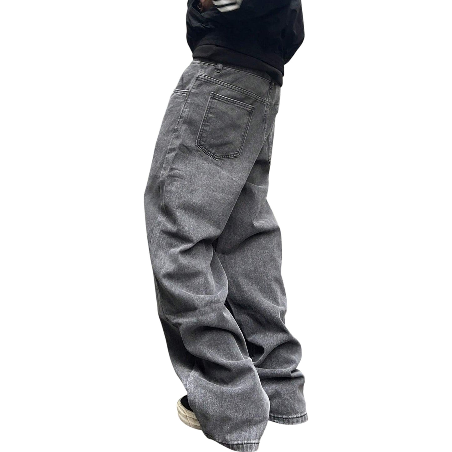 SHE szürke baggy farmer nadrág