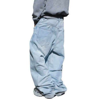 SHE világoskék baggy farmer nadrág