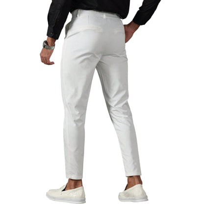 SHE ekrü slim fit nadrág