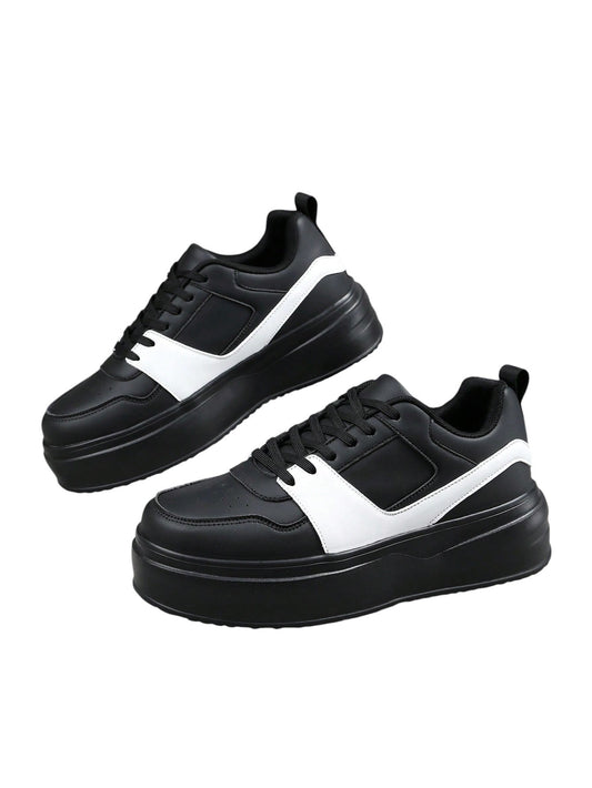 SHE fekete-fehér platform sneaker