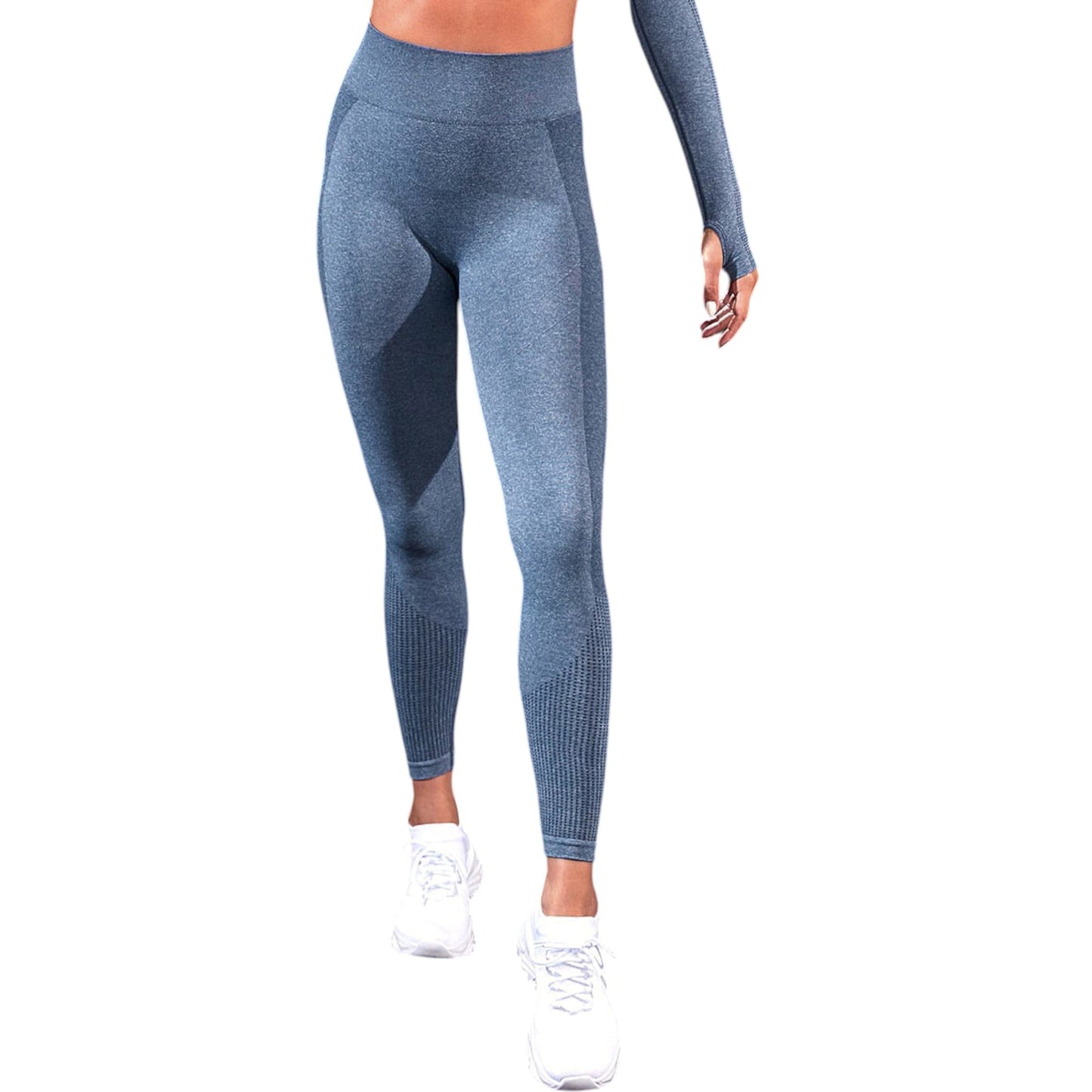 SHE kék varrás nélküli leggings