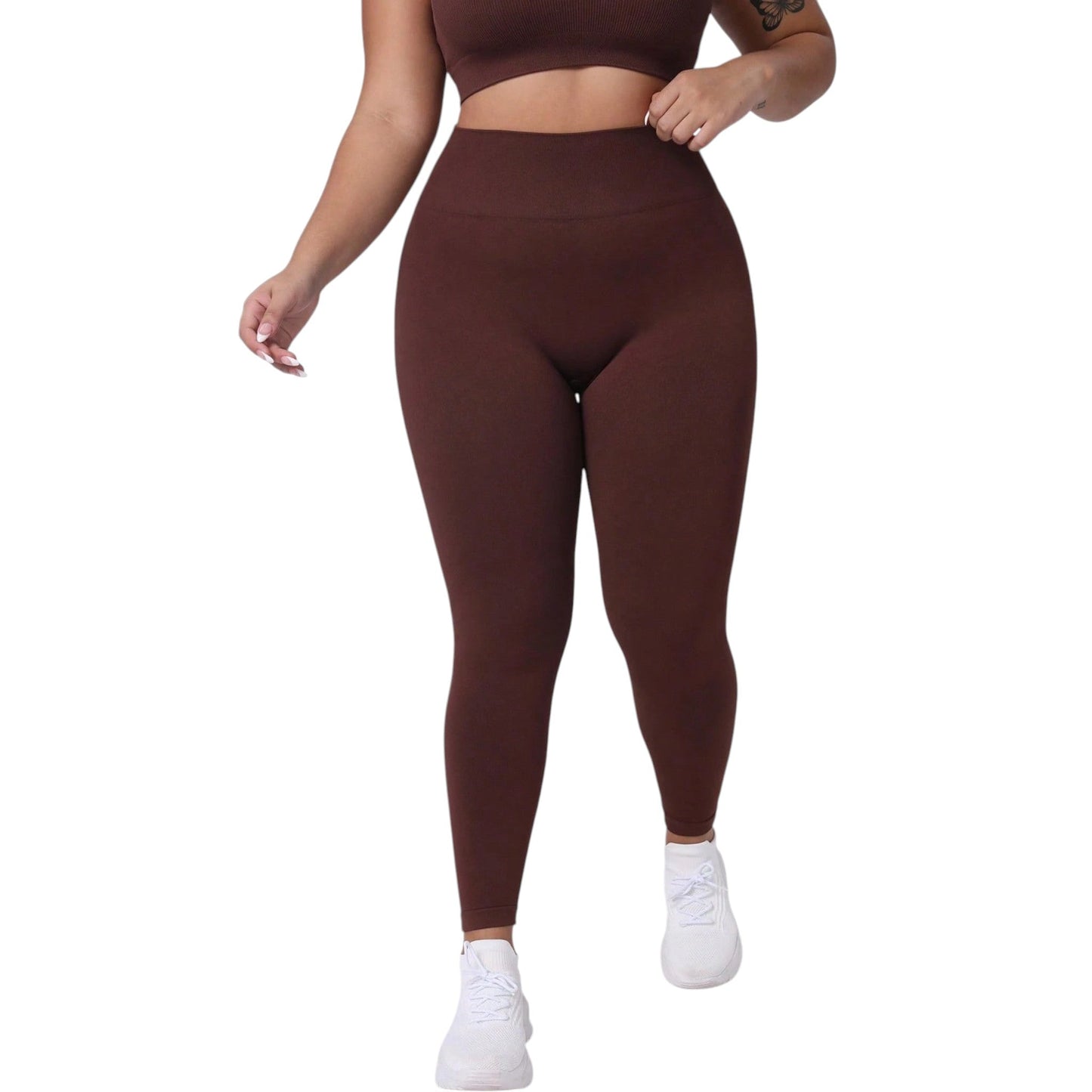 SHE barna varrás nélküli leggings
