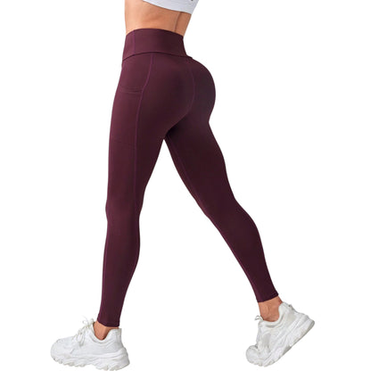 SHE bordó magas derekú leggings