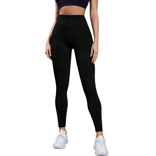 SHE fekete varrás nélküli leggings
