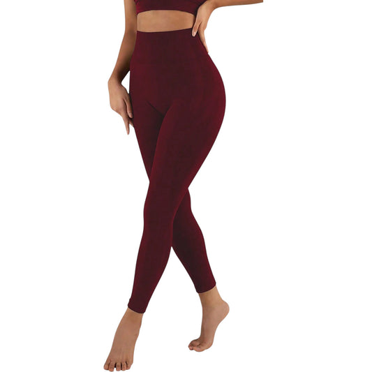 SHE bordó magas derekú leggings