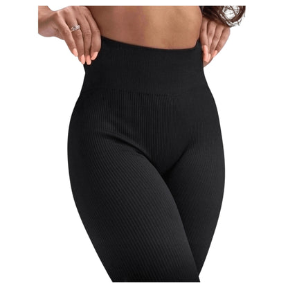SHE fekete bordás leggings