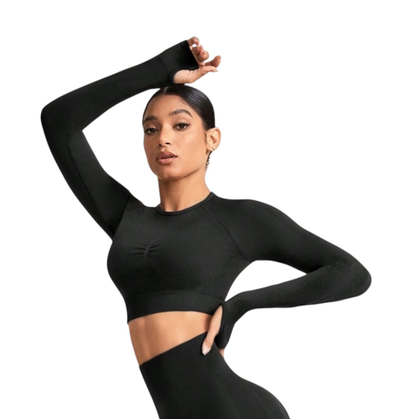 SHE fekete sport póló