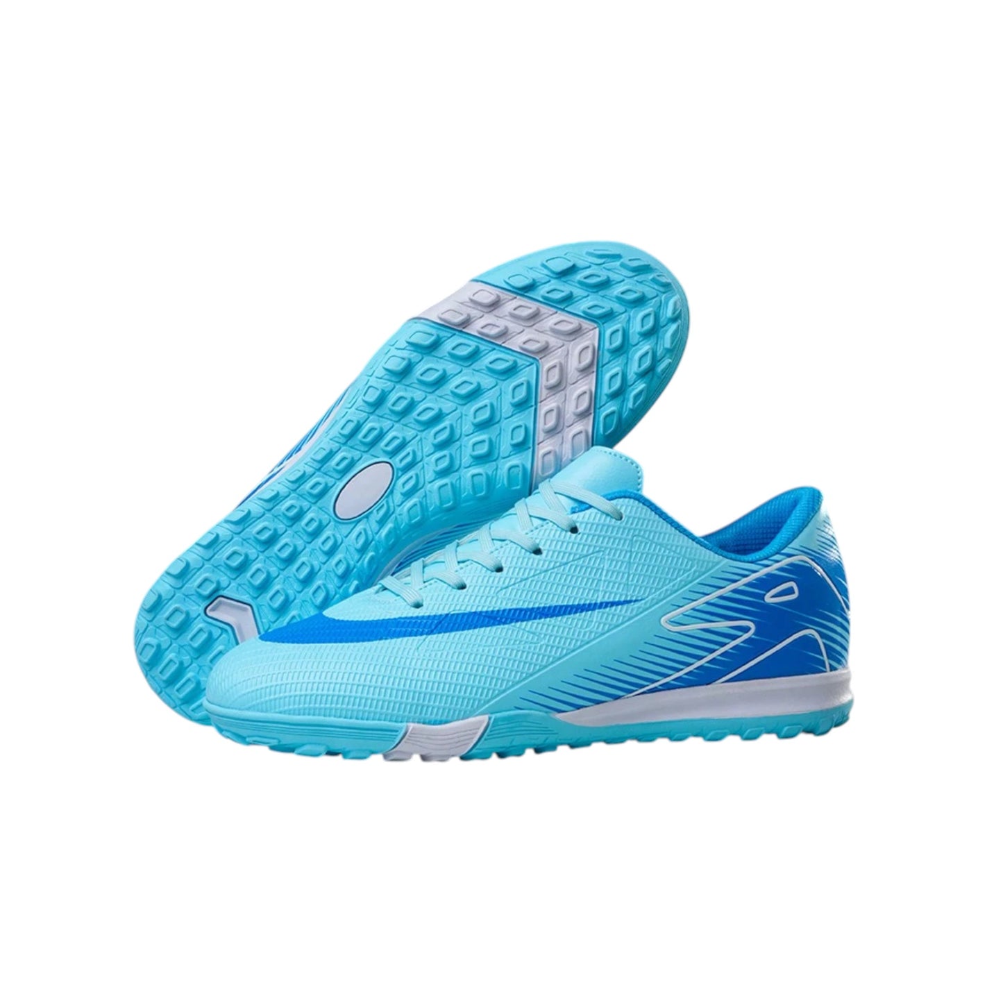 SHE kék fűzős futballcipő