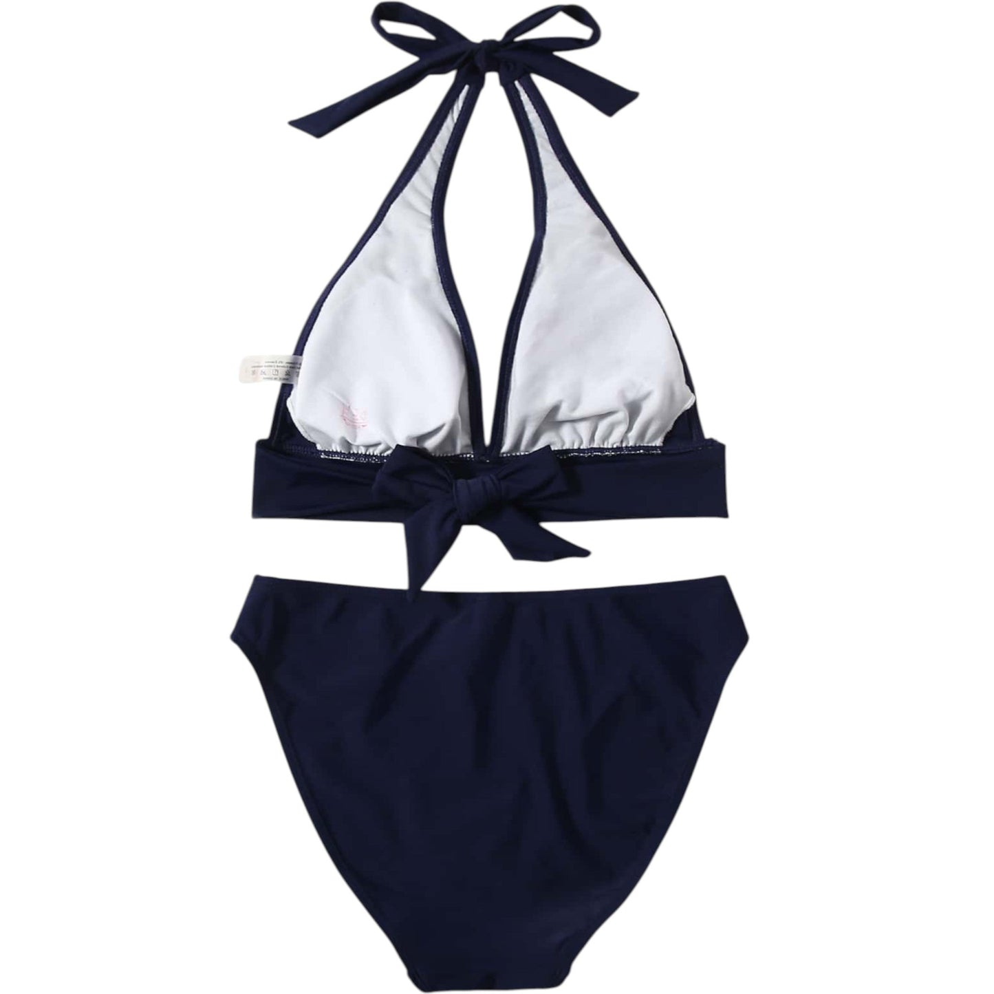 SHE sötétkék nyakba akasztós bikini szett