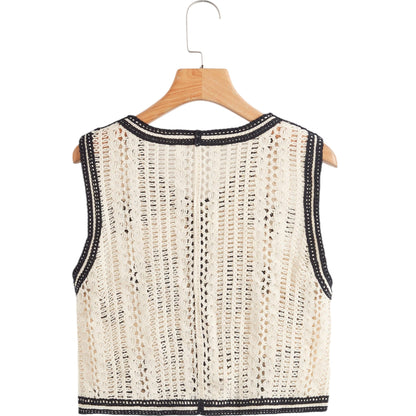 SHE horgolt mellény