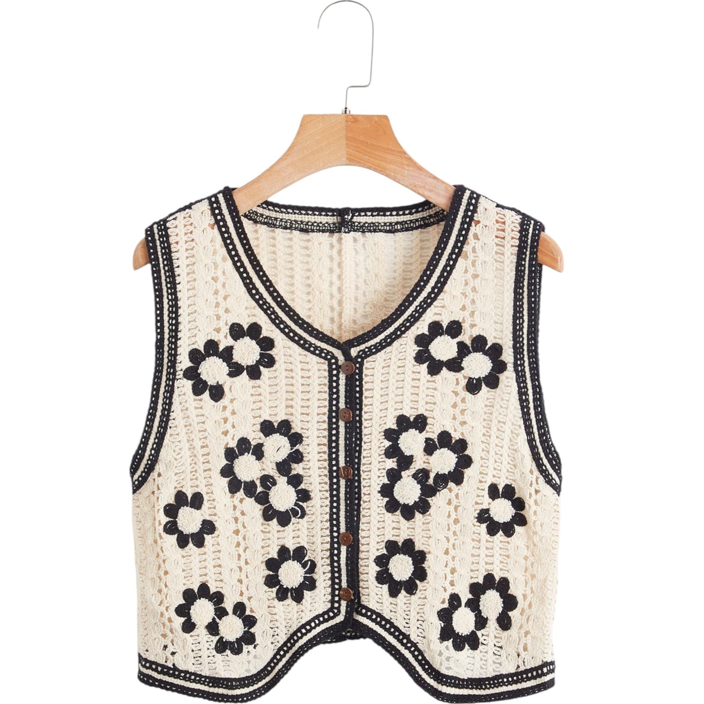 SHE horgolt mellény