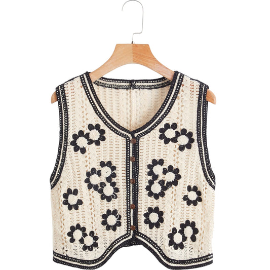 SHE horgolt mellény