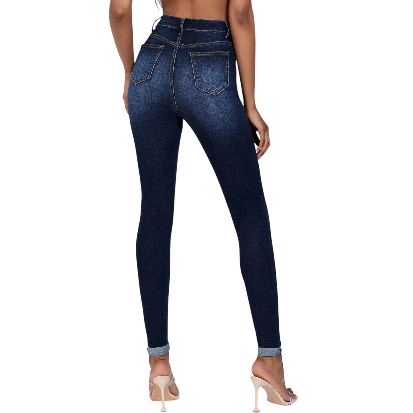 SHE sötétkék skinny farmer nadrág