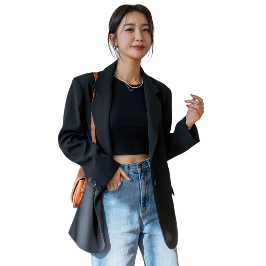SHE fekete oversized blézer