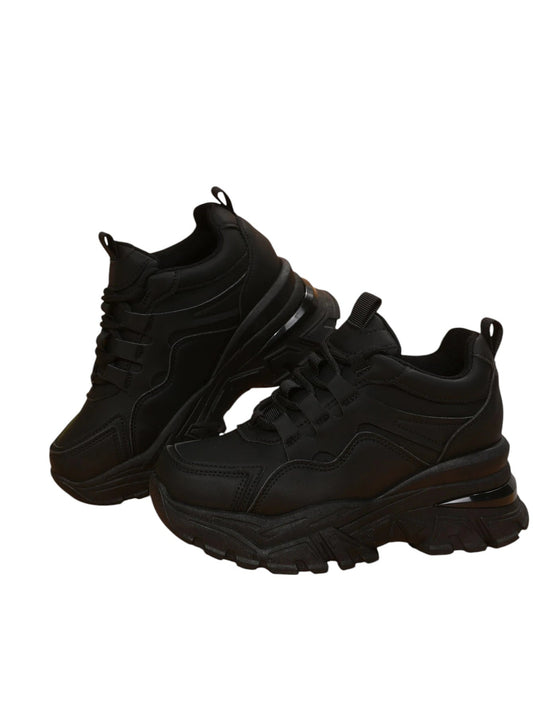 SHE fekete platform sneaker