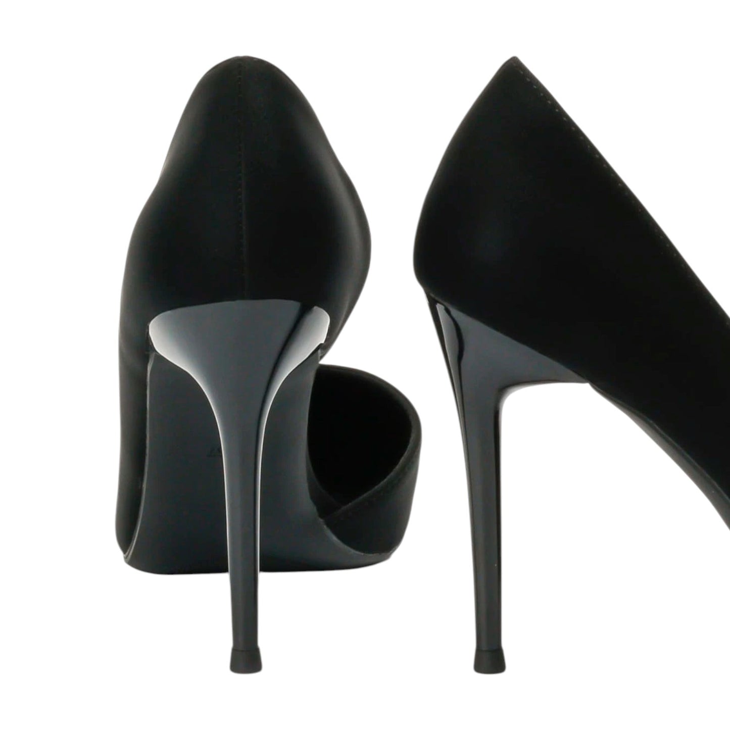 SHE fekete stiletto sarkú magassarkú cipő