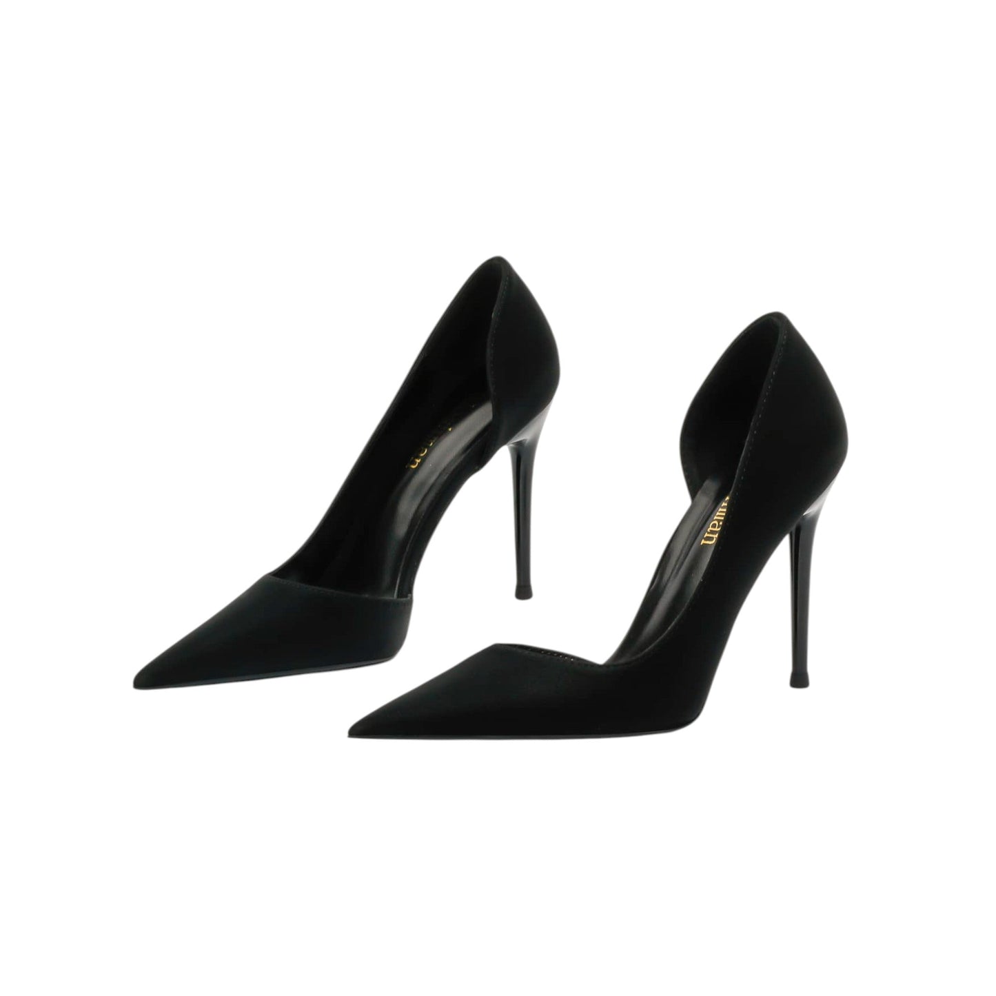 SHE fekete stiletto sarkú magassarkú cipő