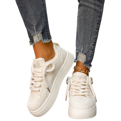 SHE fehér platform sneaker