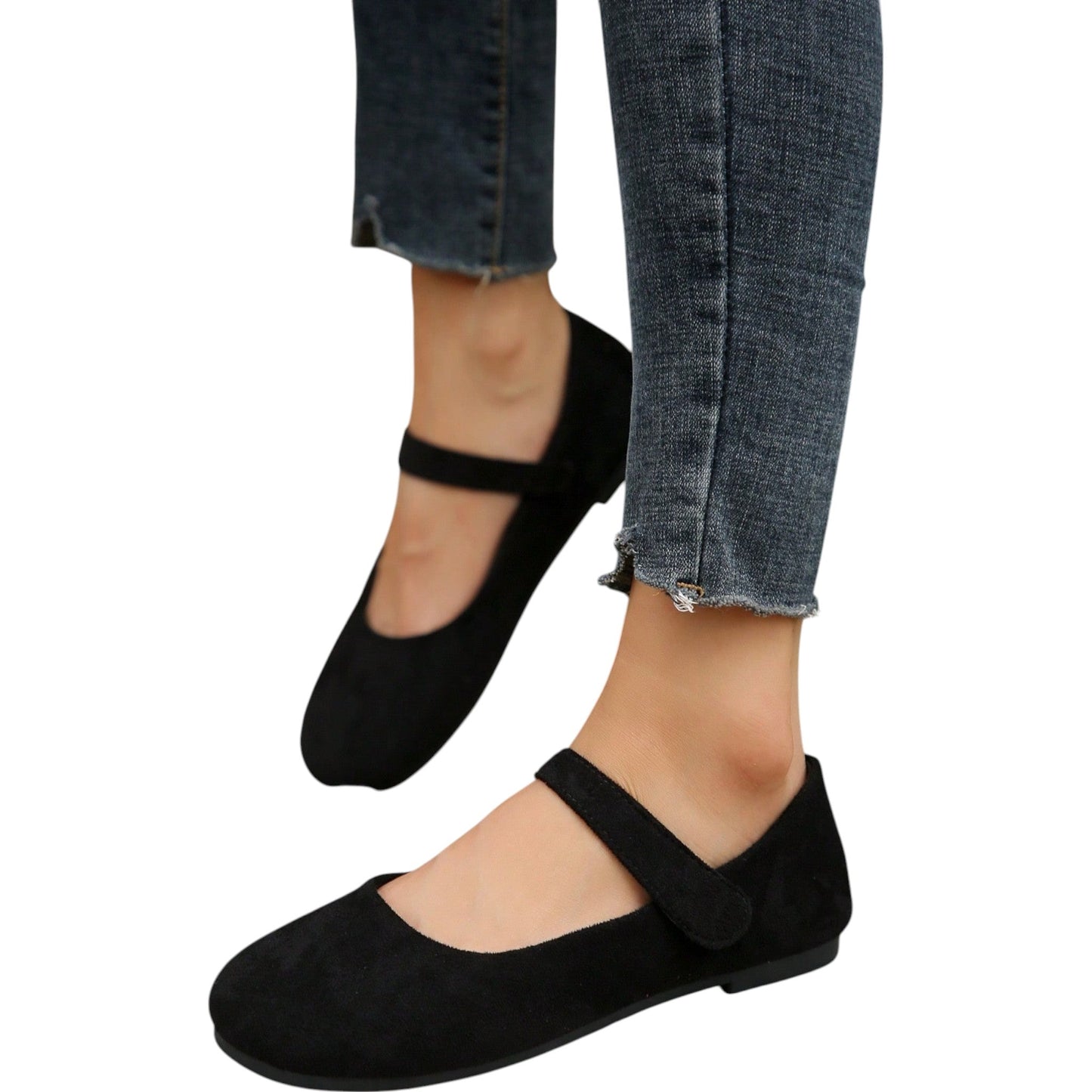 SHE fekete mary jane balerina cipő